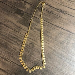 Madewell gold choker style necklace
